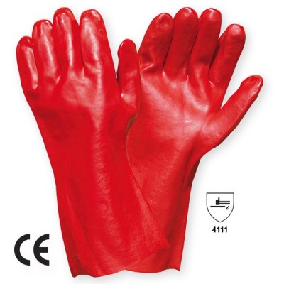 Manusa de protectie  PVC categoria II VINYL RED 35cm