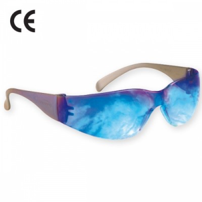 Ochelari de protectie VIRTUA cu lentila albastru oglinda